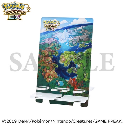 【グッズ-携帯グッズ】『ポケモンマスターズ EX』 チーム編成スマホスタンド/ワールドマップ