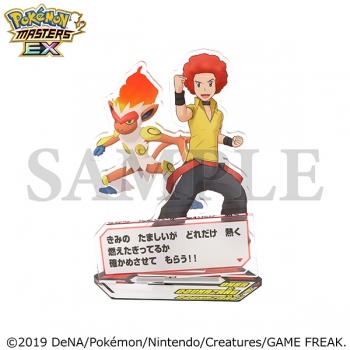 グッズ-スタンドポップ】『ポケモンマスターズ EX』 バディーズ セリフ ポケマス ポケモン トレーナー レッド アクリルスタンド バディーズ セリフ