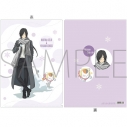 【グッズ-クリアファイル】夏目友人帳 クリアファイル/的場静司&ニャンコ先生 あったかコーデVer.の画像