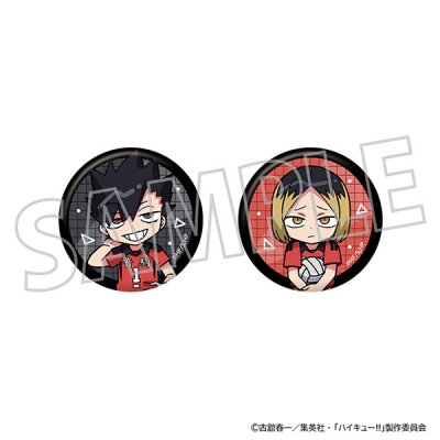 【グッズ-バッチ】ハイキュー!! 缶バッジセット/黒尾鉄朗・孤爪研磨