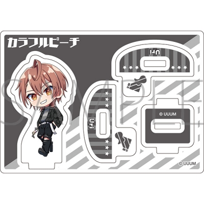 【グッズ-スタンドポップ】カラフルピーチ ゆらゆらアクリルフィギュア/うり