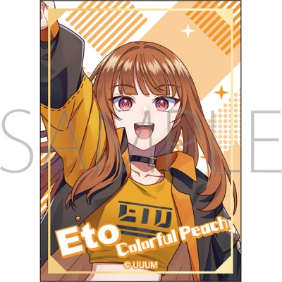 【グッズ-ステッカー】カラフルピーチ ステッカー/えと