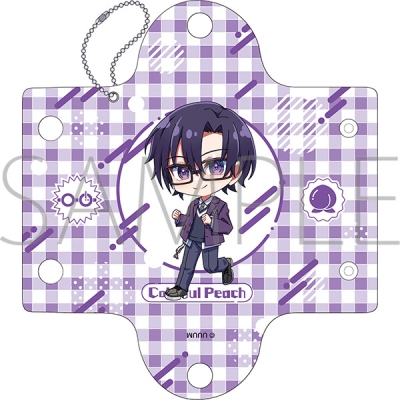 【グッズ-ポーチ】カラフルピーチ クリアマルチケース/もふ