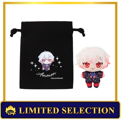 【グッズ-セットもの】悪魔執事と黒い猫 ぬいパル アニセレ限定セット(巾着付き)/アモン【アニセレ】