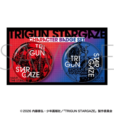 【グッズ-バッチ】TRIGUN STARGAZE キャラバッジセット/ヴァッシュ&ニコラス
