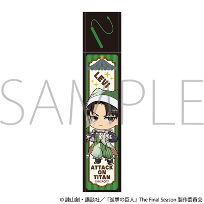 【グッズ-ミラー】進撃の巨人 スティックミラー/リヴァイ ミニキャラ ピエロ