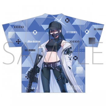 グッズ-Tシャツ】ブルーアーカイブ フルグラフィックTシャツ／サオリ 