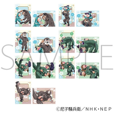 【グッズ-ブロマイド】忍たま乱太郎 和紙風クリアブロマイドコレクション/ランダム1枚入り