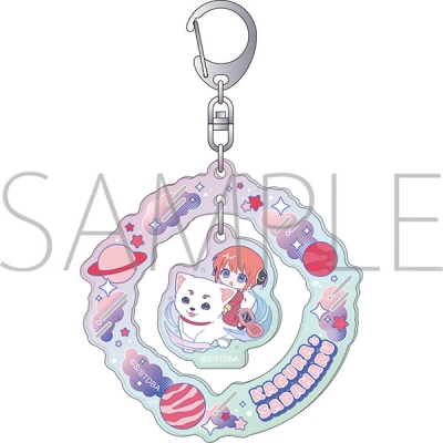 【グッズ-キーホルダー】銀魂 アクリルキーホルダー/ぱすてるぽっぷ 神楽&定春