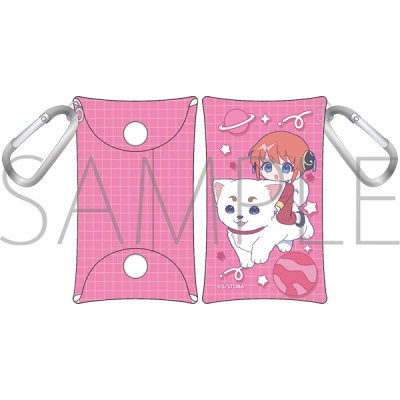 【グッズ-ポーチ】銀魂 カラビナ付きポーチ/ぱすてるぽっぷ 神楽&定春