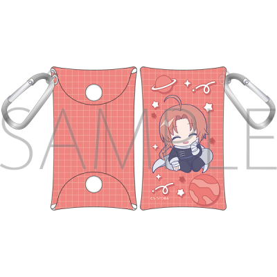 【グッズ-ポーチ】銀魂 カラビナ付きポーチ/ぱすてるぽっぷ 神威