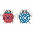 【グッズ-シール】劇場版モノノ怪 第三章 蛇神 天道虫ダイカットシールセットの画像