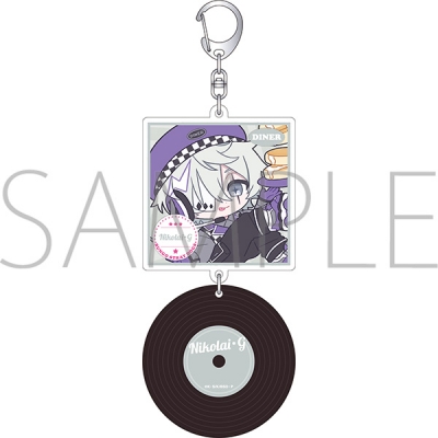 【グッズ-キーホルダー】文豪ストレイドッグス レコード風アクリルキーホルダー/ニコライ・G ぱすてるぽっぷ
