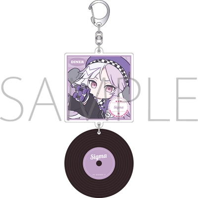 【グッズ-キーホルダー】文豪ストレイドッグス レコード風アクリルキーホルダー/シグマ ぱすてるぽっぷ