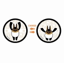 【グッズ-ステッカー】とーとつにエジプト神 レンチキュラーステッカー/アヌビス【再販】の画像
