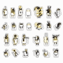 【グッズ-シール】とーとつにエジプト神 フレークシール【再販】の画像