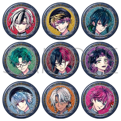 【グッズ-バッチ】悪魔執事と黒い猫 グリッターキャラバッジコレクション/Royal Rose Tea Party A