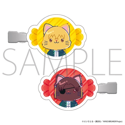 【グッズ-ヘアバンド】WIND BREAKER withCAT illustration Ver. 前髪クリップ/楡井 秋彦・蘇枋 隼飛