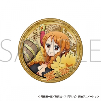 グッズ-バッチ】ONE PIECE 箔押しBIG缶バッジ／ナミ エルバフ編 