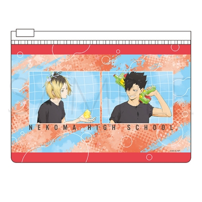 【グッズ-ポーチ】ハイキュー!! PVCフラットポーチ/音駒