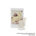 【グッズ-セットもの】サンリオキャラクターズ DOLLY MIXホワイトマカロンプリンスデザイン ちゅあスタ(ミニチュアアクリルスタンド)&カードセット/ポムポムプリンの画像