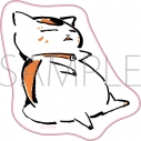【グッズ-タオル】夏目友人帳 ニャンコ先生ダイカットタオル/昼寝の画像