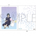 【グッズ-クリアファイル】夏目友人帳 クリアファイル/的場静司&ニャンコ先生 サマーVer.の画像