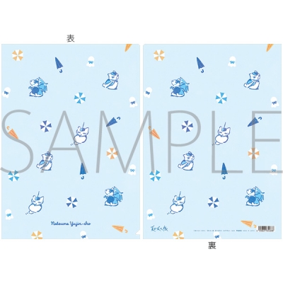 【グッズ-クリアファイル】夏目友人帳 ニャンコ先生クリアファイル/梅雨