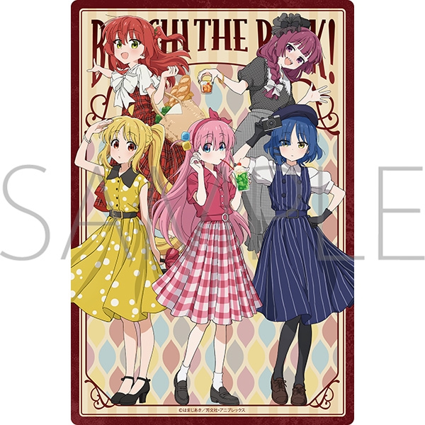 [Goodies - Placements] Bocchi the Rock! Metal Wall Plate/Retro-Chic Girls