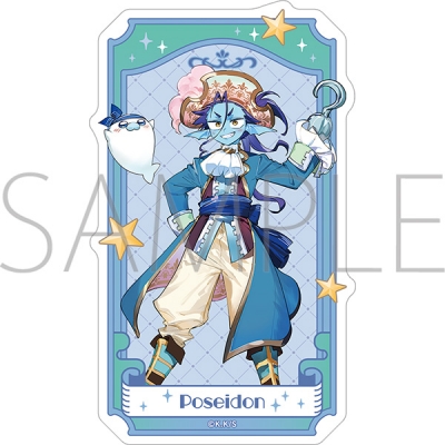 【グッズ-ステッカー】魔王城でおやすみ ステッカー/ポセイドン