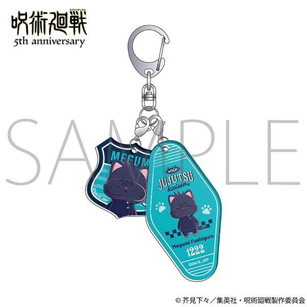 [Good-Key Holder] Anime “Jujutsu Kaisen” 5th Anniversary withCat Illustration Ver. 2 Rows Acrylic Key Holder/Fushiguro Megumi