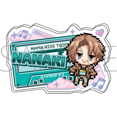 【グッズ-バッチ】18TRIP お名前アクリルバッジ/斜木 七基 ドットイラスト
