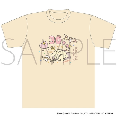 【グッズ-Tシャツ】サンリオキャラクターズ ポムポムプリン おっきなTシャツ 30th