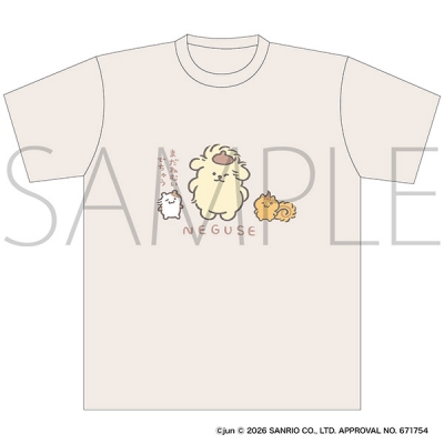 【グッズ-Tシャツ】サンリオキャラクターズ ポムポムプリン おっきなTシャツ NEGUSE