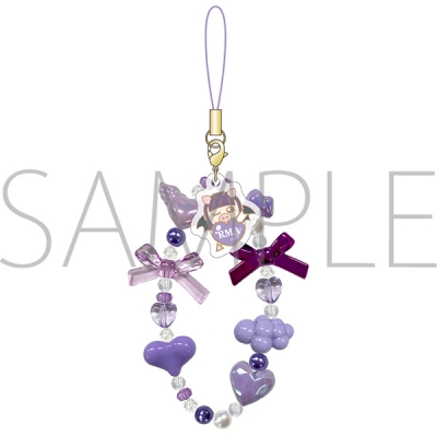 【グッズ-ストラップ】なにぷあらにbyろこまこあこ ビーズストラップ/ぷあ