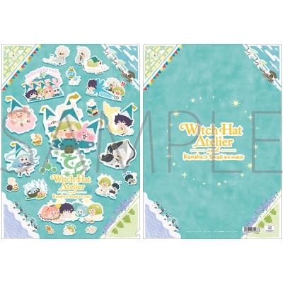 【グッズ-クリアファイル】とんがり帽子のアトリエ クリアファイル/集合ビジュアルVer. カナヘイの小動物コラボ