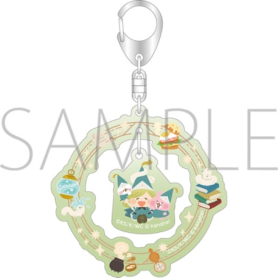 【グッズ-キーホルダー】とんがり帽子のアトリエ ゆらゆらアクリルキーホルダー/ココ カナヘイの小動物コラボ