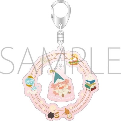 【グッズ-キーホルダー】とんがり帽子のアトリエ ゆらゆらアクリルキーホルダー/テティア カナヘイの小動物コラボ