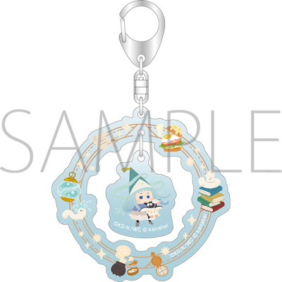 【グッズ-キーホルダー】とんがり帽子のアトリエ ゆらゆらアクリルキーホルダー/リチェ カナヘイの小動物コラボ