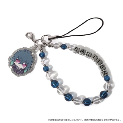 【グッズ-ストラップ】悪魔執事と黒い猫 放課後メイツ ビーズストラップ/バスティン ぬいパル すきっぷ