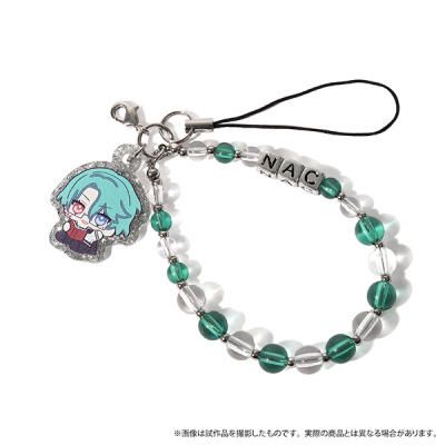 【グッズ-ストラップ】悪魔執事と黒い猫 放課後メイツ ビーズストラップ/ナック ぬいパル すきっぷ