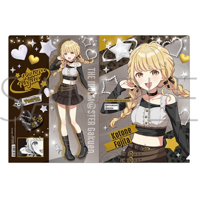 【グッズ-クリアファイル】学園アイドルマスター クリアファイル/藤田ことね ECLIPSE LIGHT