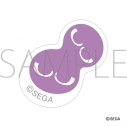【グッズ-ワッペン】ぷよぷよ 刺繍ワッペンシール/むらさきぷよの画像