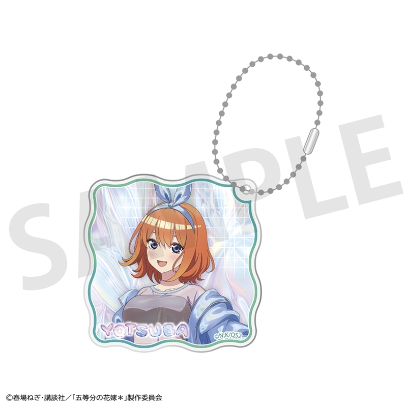 【グッズ-キーホルダー】五等分の花嫁＊ キラキラアクリルキーホルダー 中野四葉