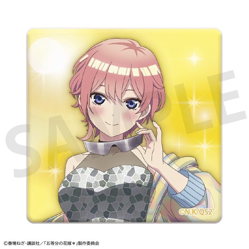 【グッズ-バッチ】五等分の花嫁＊ スクエア缶バッジ 中野一花