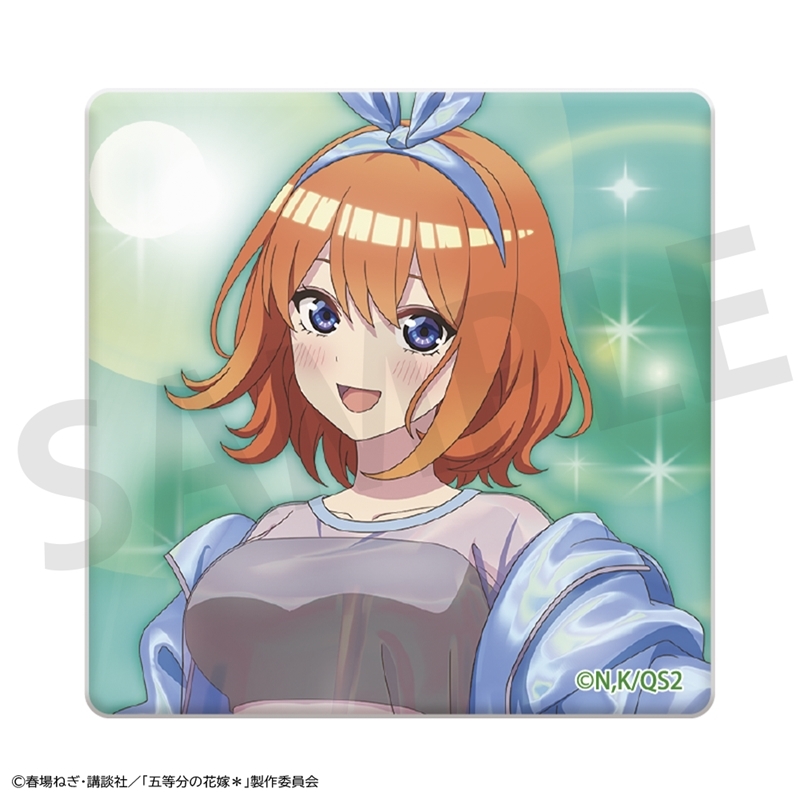 【グッズ-バッチ】五等分の花嫁＊ スクエア缶バッジ 中野四葉