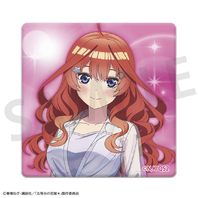 【グッズ-バッチ】五等分の花嫁＊ スクエア缶バッジ 中野五月