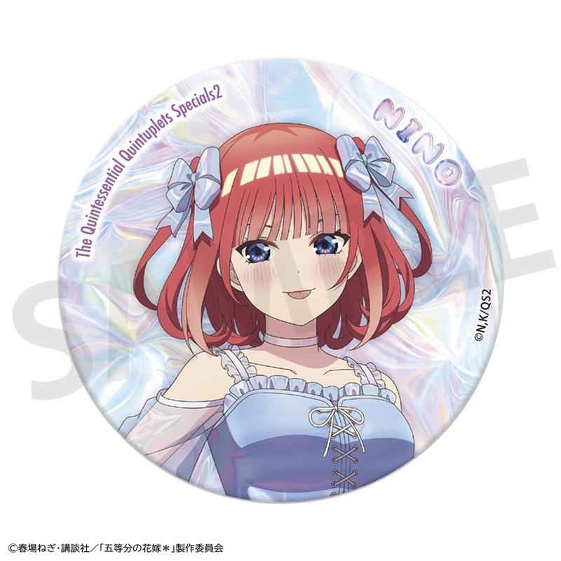 【グッズ-バッチ】五等分の花嫁＊ おおきなキラキラ缶バッジ 中野二乃