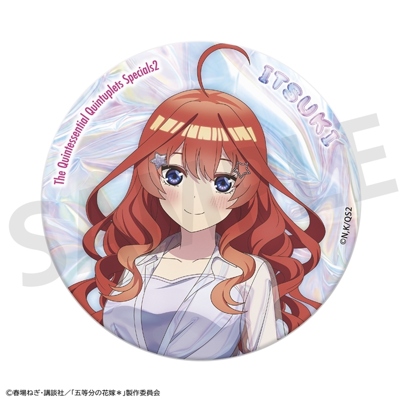 【グッズ-バッチ】五等分の花嫁＊ おおきなキラキラ缶バッジ 中野五月
