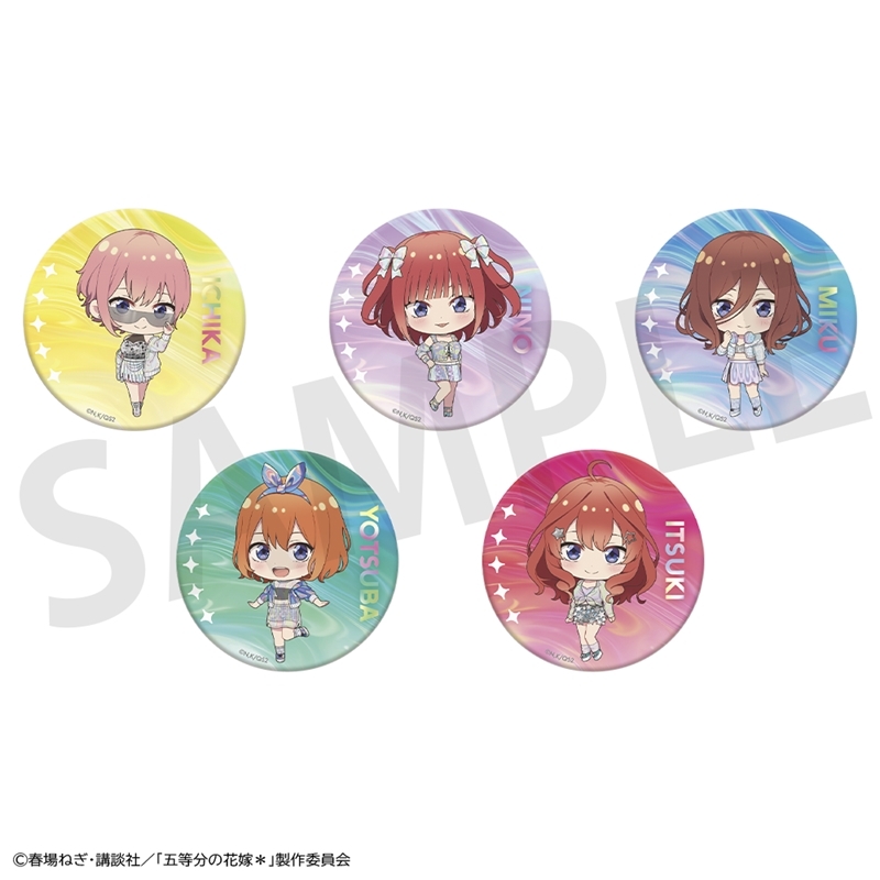 【グッズ-バッチ】五等分の花嫁＊ トレーディングキラキラ缶バッジミニ